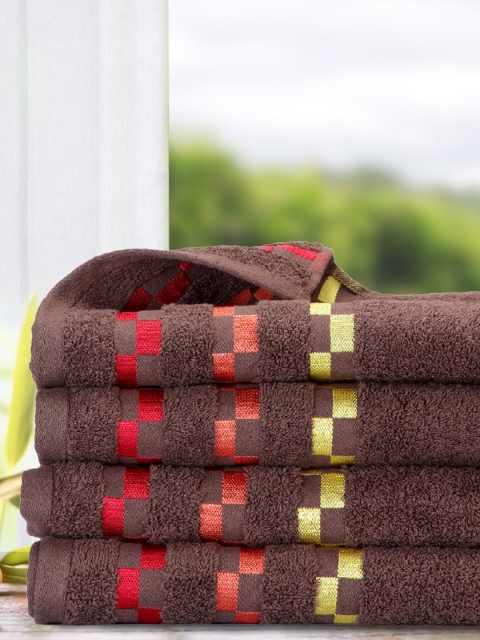 

BIANCA Set of 4 Brown 450 GSM Bath Towels