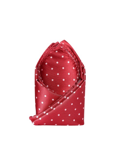 

Alvaro Castagnino Red & White Polka-Dotted Pocket Square
