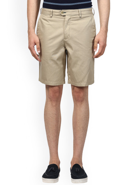 

Raymond Men Beige Solid Regular Fit Regular Shorts