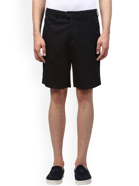 

Raymond Men Black Solid Regular Fit Regular Shorts
