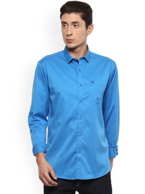 

Allen Solly Men Blue Slim Fit Solid Casual Shirt