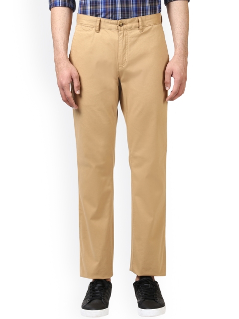 

Raymond Men Khaki Regular Fit Solid Regular Trousers