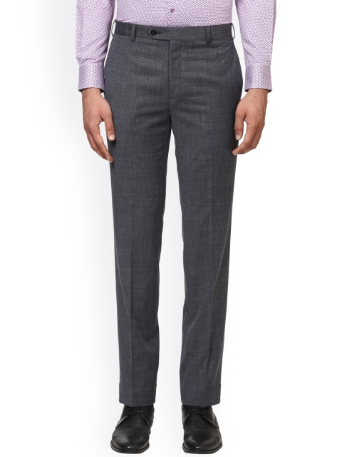 

Raymond Men Grey Regular Fit Solid Formal Trousers