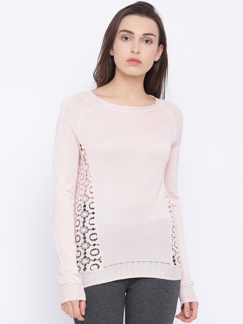 

Allen Solly Woman Pink Solid Top