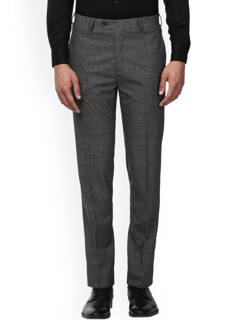 

Raymond Men Grey Slim Fit Solid Formal Trousers