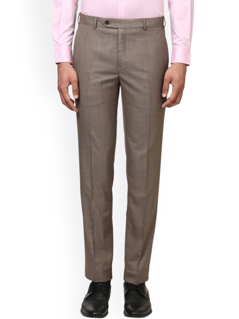 

Raymond Men Brown Slim Fit Solid Formal Trousers