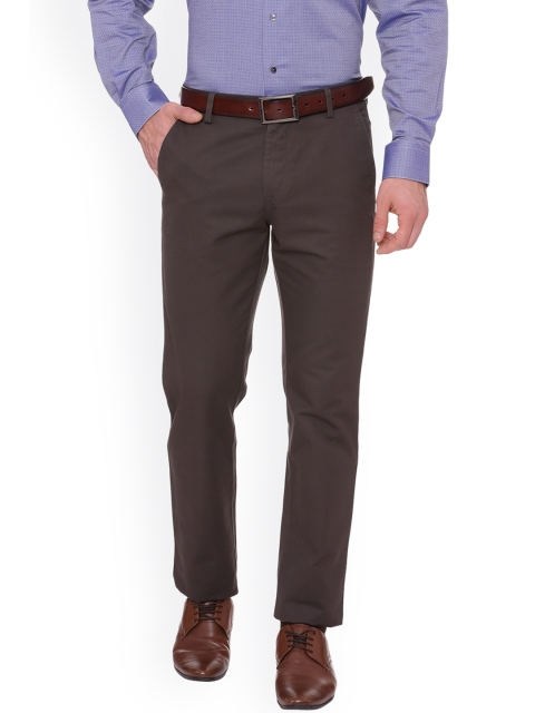 

Allen Solly Men Brown Comfort Regular Fit Solid Formal Trousers