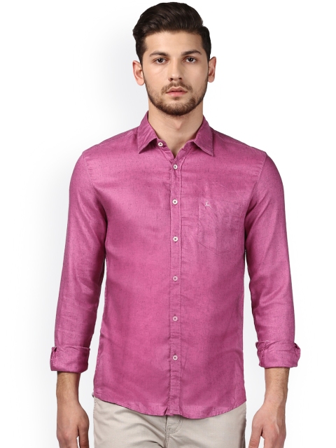 

Parx Men Pink Slim Fit Solid Casual Shirt