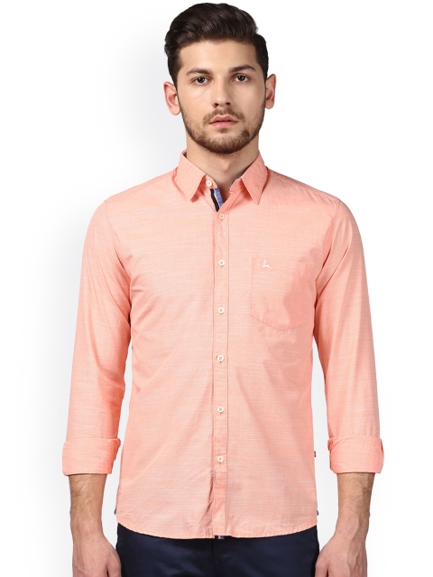 

Parx Men Orange Slim Fit Solid Casual Shirt