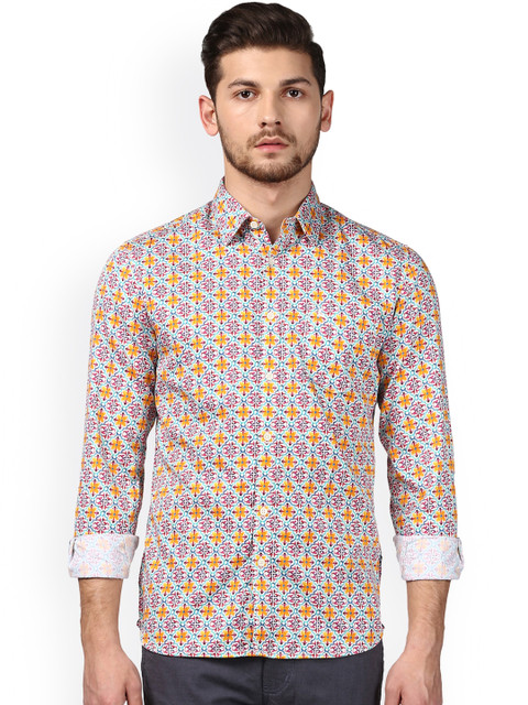 

Parx Men Multicoloured Slim Fit Printed Casual Shirt, Multi