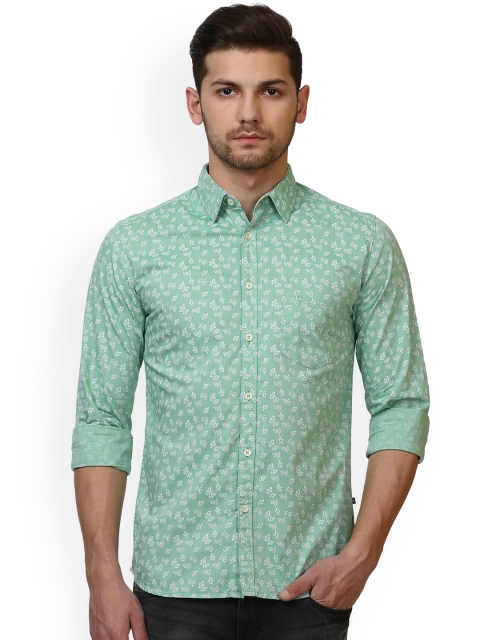 

Parx Men Green Slim Fit Printed Casual Shirt