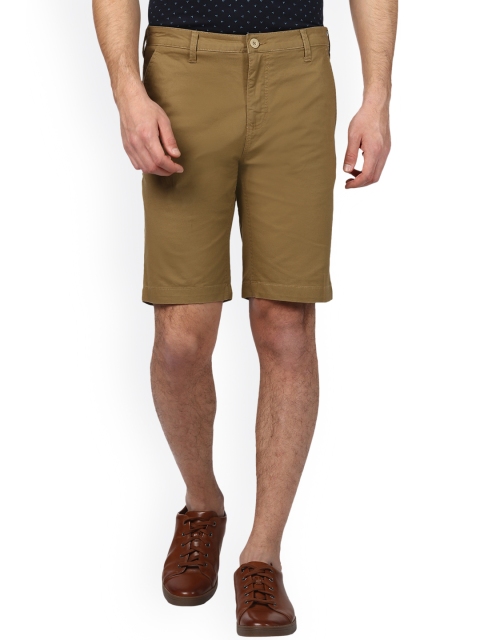 

Parx Men Khaki Solid Regular Fit Regular Shorts