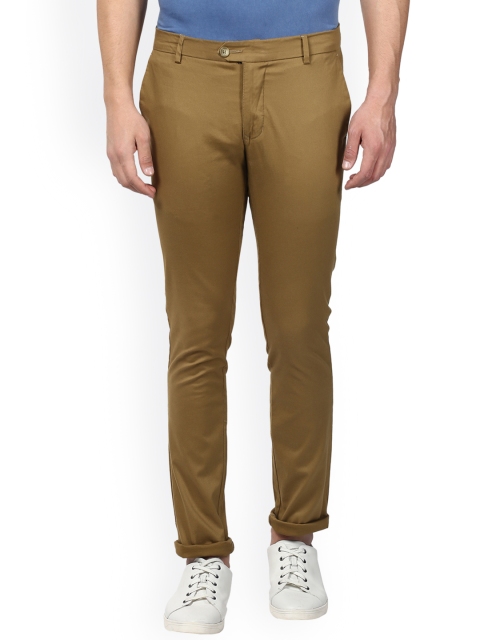 

Parx Men Khaki Slim Fit Solid Regular Trousers