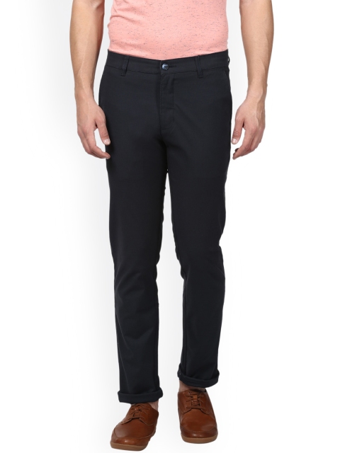 

Parx Men Charcoal Slim Fit Solid Regular Trousers