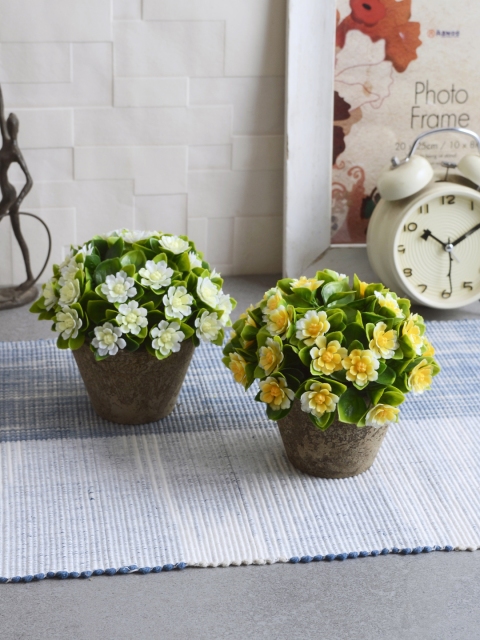 

House Of Accessories Set of 2 Green Artificial Plants With Pot