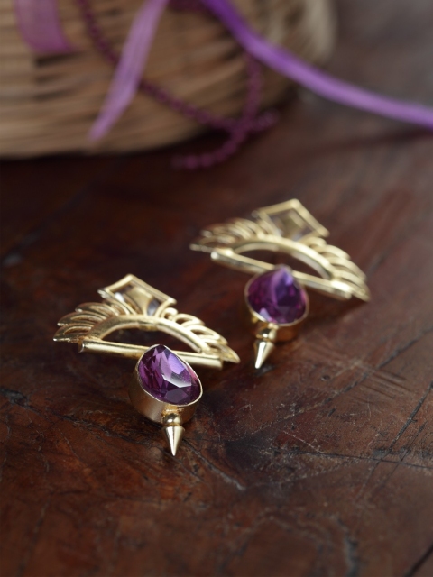 

DIVA WALK Gold-Toned Contemporary Earrings