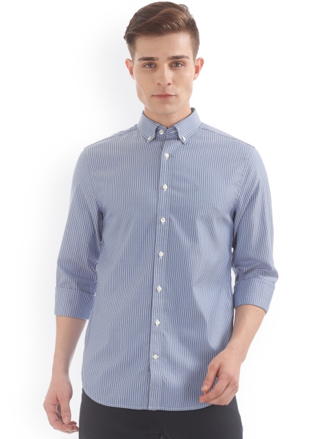 

GANT Men Blue Regular Fit Striped Casual Shirt