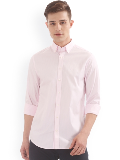 

GANT Men Pink Regular Fit Striped Casual Shirt