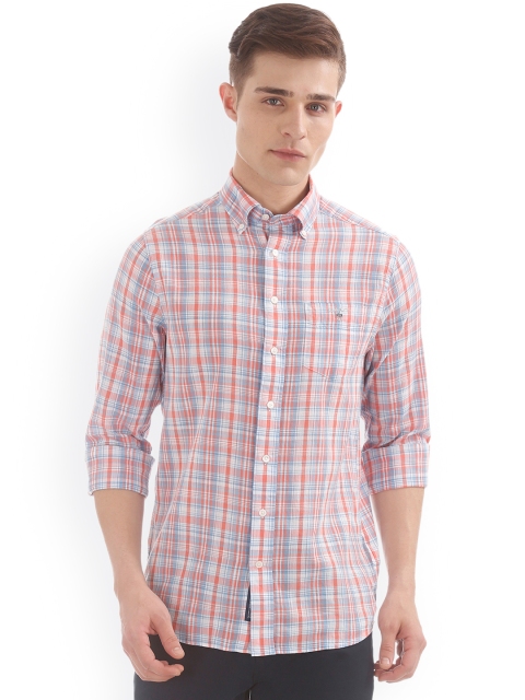 

GANT Men Blue & Red Regular Fit Checked Casual Shirt