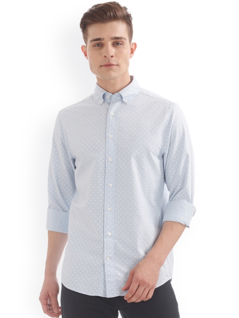 

GANT Men Blue Regular Fit Printed Casual Shirt