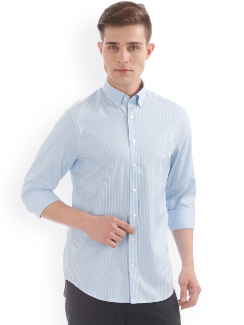 

GANT Men Blue Regular Fit Striped Casual Shirt