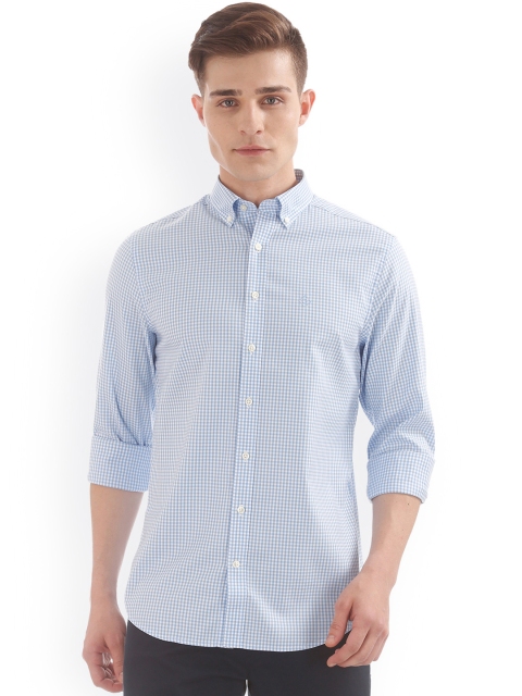 

GANT Men Blue Checked Casual Shirt