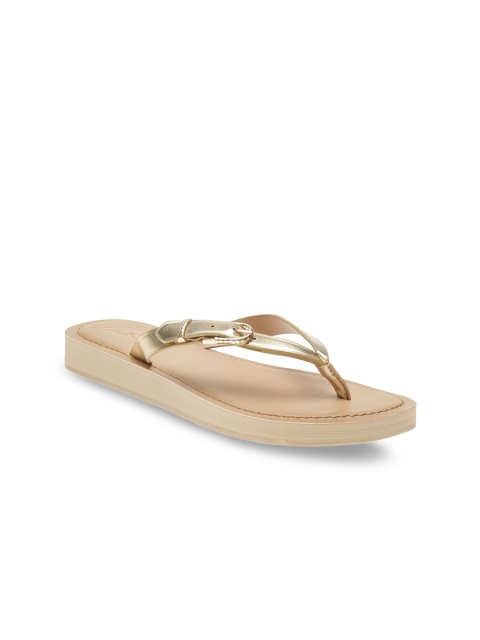 

ALDO Women Gold-Toned Comfort Sandals