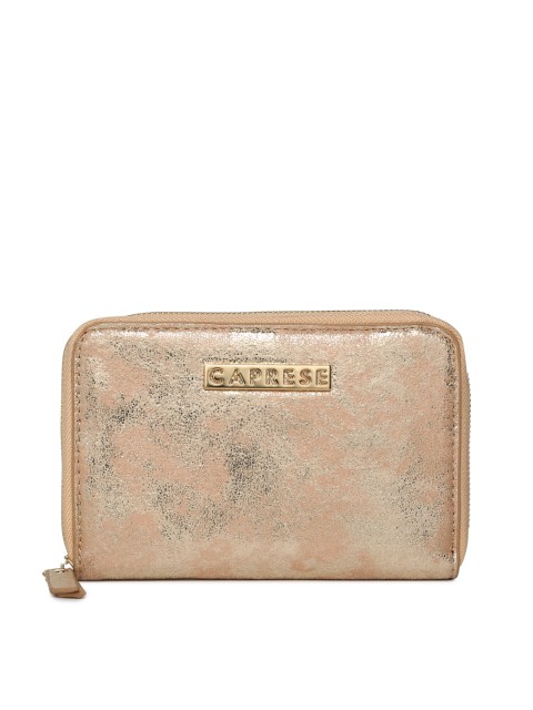 

Caprese Women Gold-Toned Solid Passport Holder, Rose gold