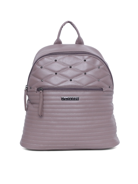 

Caprese Women Taupe Textured & Quilted Backpack