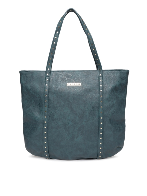 

Caprese Teal Green Solid Shoulder Bag