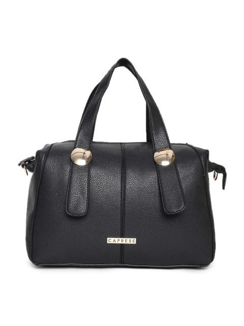 

Caprese Black Solid Handheld Bag