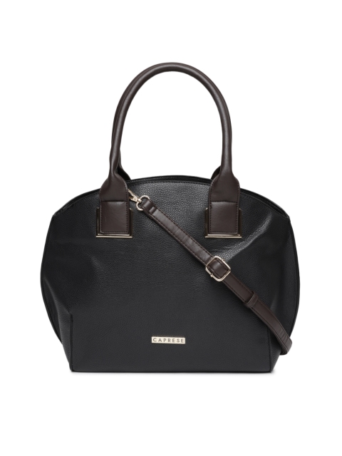 

Caprese Black Solid Shoulder Bag with Sling Strap