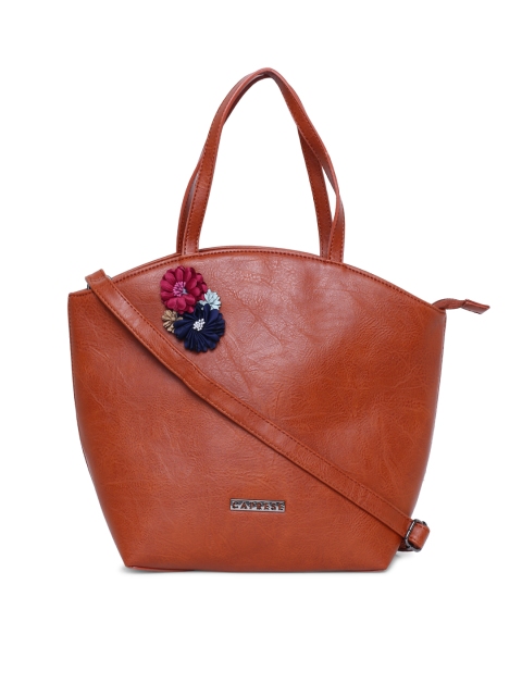 

Caprese Tan Brown Solid Shoulder Bag with Sling Strap