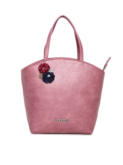 

Caprese Pink Solid Shoulder Bag