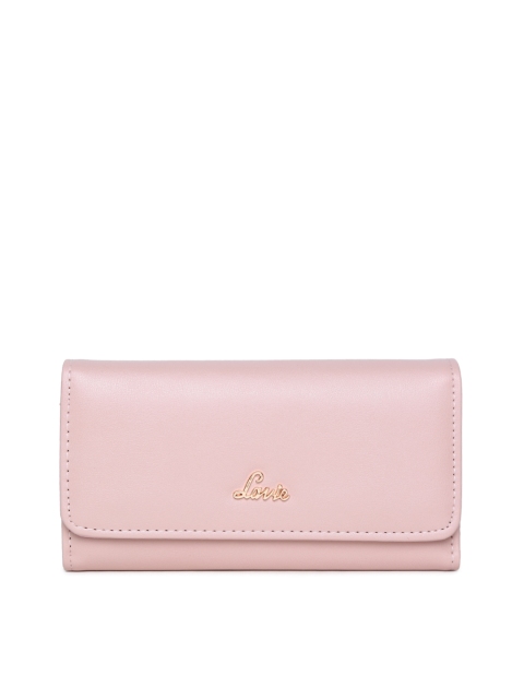 

Lavie Women Pink Solid Three Fold Wallet