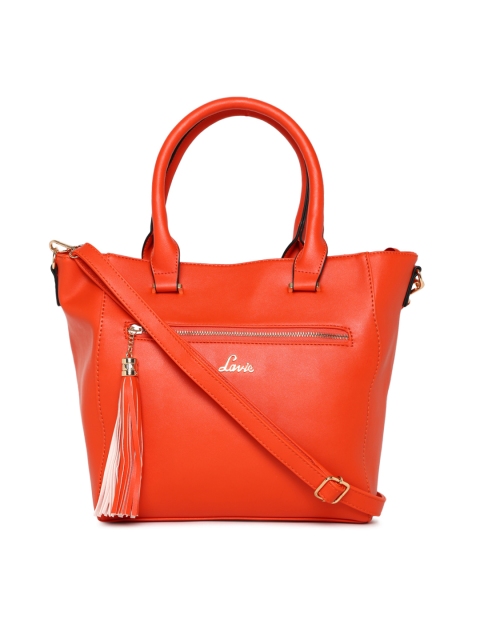 

Lavie Red Solid Handheld Bag