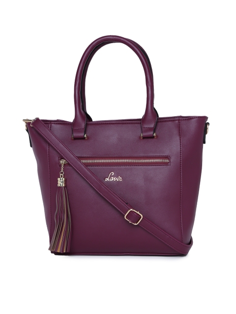 

Lavie Burgundy Solid Handheld Bag