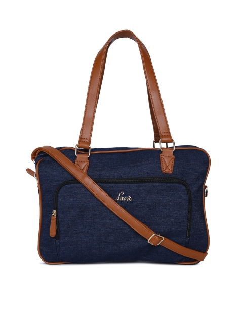 

Lavie Navy Blue Solid Shoulder Bag