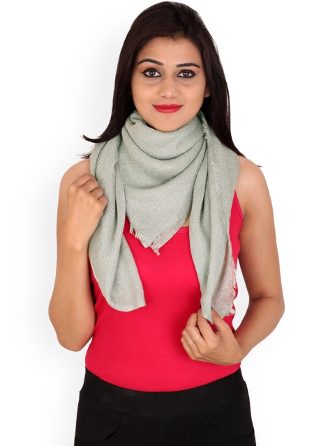 

Anekaant Women Grey Woven Design Stole