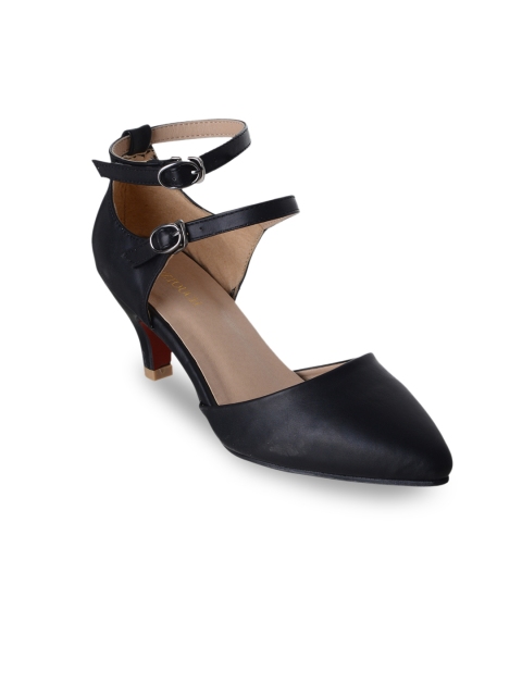 

SHUZ TOUCH Women Black Solid Pumps