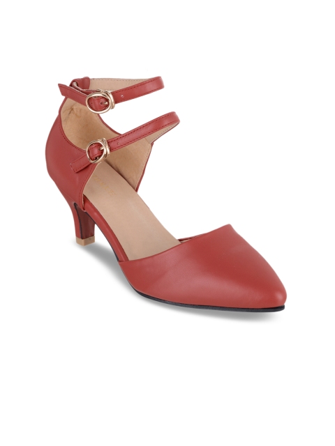 

SHUZ TOUCH Women Red Solid Pumps