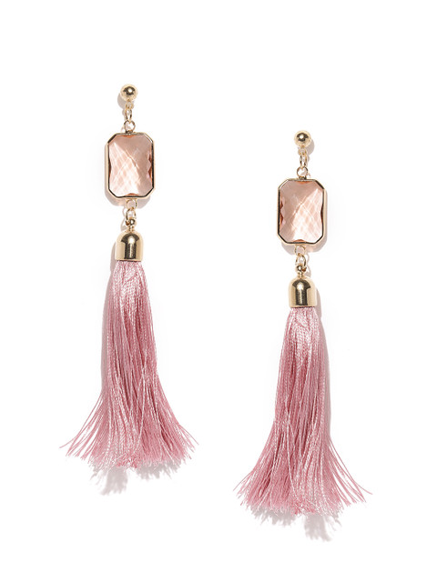 

Ayesha Pink Contemporary Drop Earrings