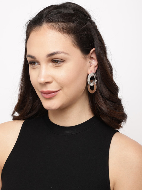 

Ayesha Silver Circular Drop Earrings