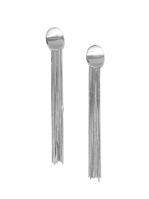 

Ayesha Silver-Toned Contemporary Drop Earrings