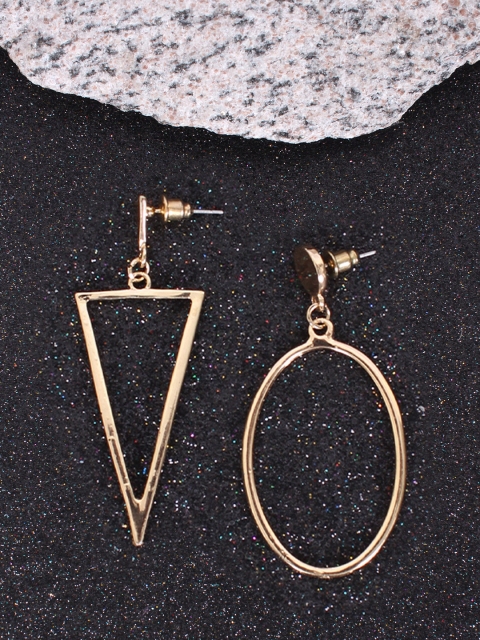 

Ayesha Gold-Toned Mismatch Drop Earrings