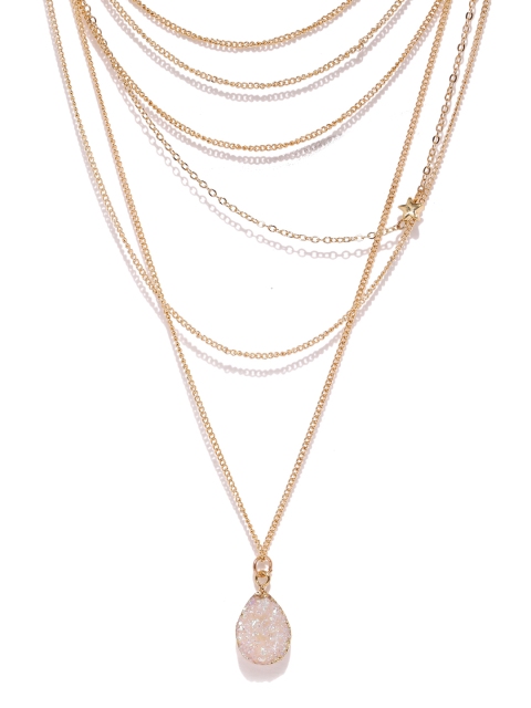 

Ayesha Women Gold-Toned Layered Metal Chain