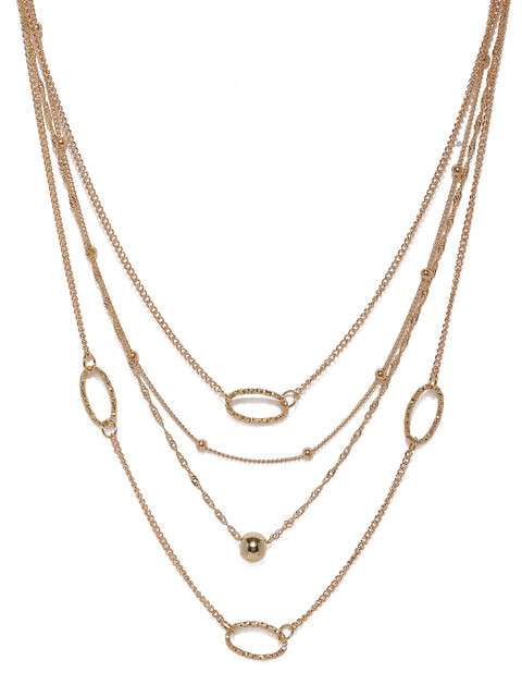 

Ayesha Women Gold-Toned Metal Layered Necklace