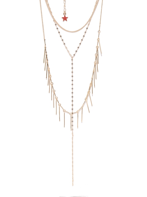 

Ayesha Women Gold-Toned Metal Layered Necklace
