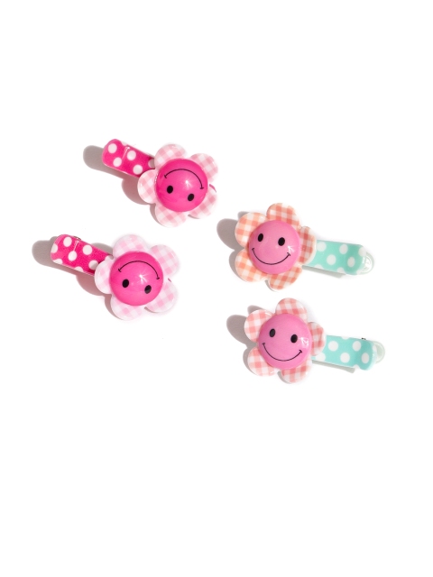 

Toniq Kids Set of 4 Plastic Alligator Clips, Pink