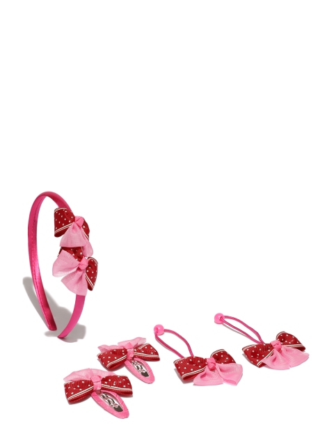 

Toniq Kids Set of 5 Hair Accessory Set, Pink